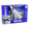 LEAN TOYS Avión de Combate F-16 Radiocontrol Blanco (2,4 GHz, RTF)