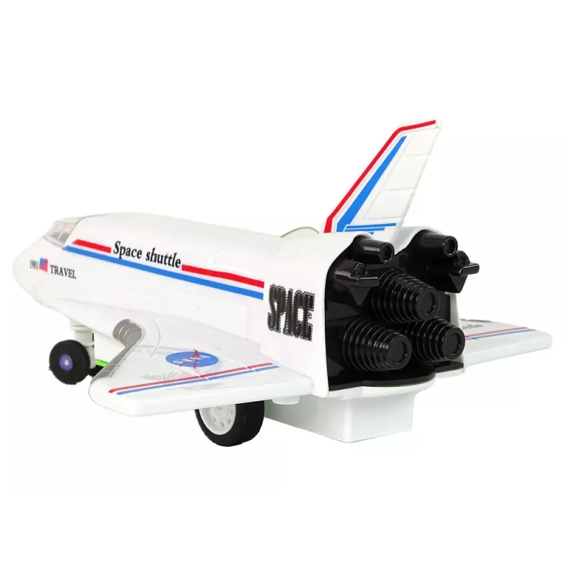 LEAN TOYS Avión de Combate F-16 Radiocontrol Blanco (2,4 GHz, RTF)