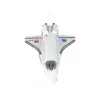 LEAN TOYS Avión de Combate F-16 Radiocontrol Blanco (2,4 GHz, RTF)