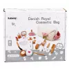 LEAN TOYS Set de belleza de madera maquillaje bolsa de cosmética accesorios 16 uds.