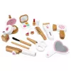 LEAN TOYS Set de belleza de madera maquillaje bolsa de cosmética accesorios 16 uds.