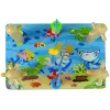 LEAN TOYS Clasificador de bloques de madera Sea World cuentas educativas