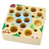 LEAN TOYS Juego magnético de zanahoria y lombriz de madera con palo