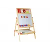 LEAN TOYS Pizarra de madera con ábaco, reloj, números e imán
