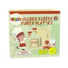 LEAN TOYS Accesorio de cafetera de madera cocina niños