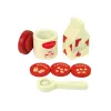 LEAN TOYS Accesorio de cafetera de madera cocina niños