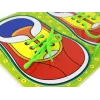 LEAN TOYS Juguete de madera para aprender a atarse los cordones