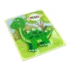 LEAN TOYS Puzzle de madera dinosaurio isanosaurio verde
