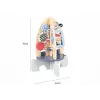LEAN TOYS Mazo de madera con cuentas y engranajes de aprendizaje