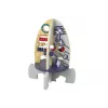 LEAN TOYS Mazo de madera con cuentas y engranajes de aprendizaje