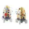 LEAN TOYS Mazo de madera con cuentas y engranajes de aprendizaje
