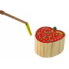 LEAN TOYS Fresa de Madera Juego Magnético Atrapa el Gusano