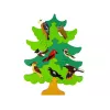 LEAN TOYS Puzzle de bloques de madera DIY árbol con pájaros
