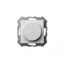 Interruptor regulador LED ISR-005-01_E/B, 100W, blanco, mando giratorio, corte de fase