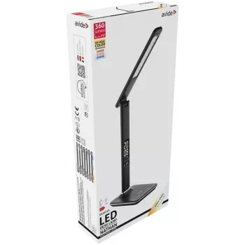 Avide lámpara de escritorio LED oficina calendario negro 6W 350lm