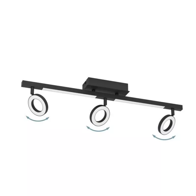 EGLO Cardillio 2 900515 plafón LED, negro