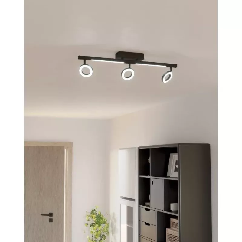 EGLO Cardillio 2 900515 plafón LED, negro