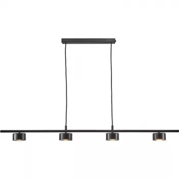 LUCA Lámpara colgante LED, 4x4 W, negro (P19070-4B)