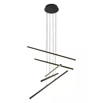 Sibiu 2023522P-BK lámpara colgante LED, 60W, 4000K, negro