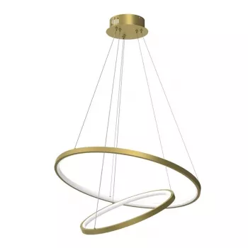 Ronday Lámpara colgante LED, 60 cm, 51W, dorado