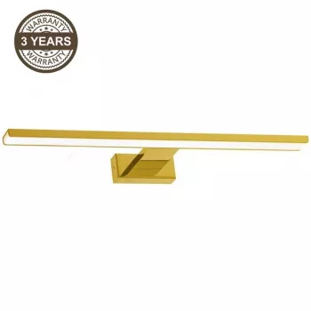 MIK ML6338 lámpara de pared LED, 80 cm, 15 W, IP44, oro