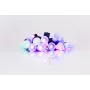Guirnalda de luces LED con campanillas, 20 LED blanco cálido, 2,5 m, a pilas, dorado