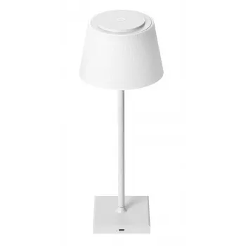 Avide Lámpara de mesa LED, USB, 4 W, 3 niveles de temperatura de color, Blanco