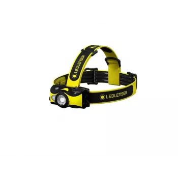 Linterna frontal LED recargable Ledlenser iH9R, negro/amarillo, 600 lm, IP54