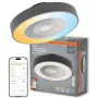 LEDVANCE SMART WIFI ventilador de techo CYL REM 76W D550T - ventilador de techo inteligente con luz LED integrada, Tunable White, mando a distancia y control por app