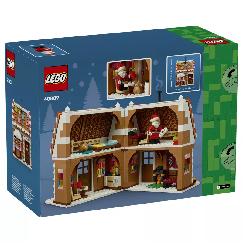 LEGO 40809 Seasonal Casa de jengibre festiva, set de construcción (498 piezas, 10+ años)