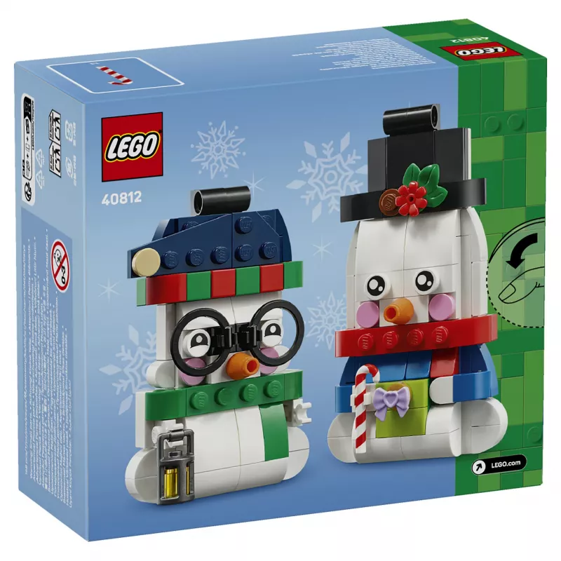 LEGO 40812 set de construcción muñecos de nieve de temporada decoración navideña (153 piezas)