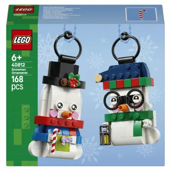LEGO 40812 set de construcción muñecos de nieve de temporada decoración navideña (153 piezas)