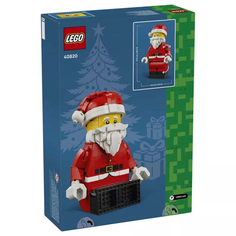 LEGO 40820 Minifigura grande de Papá Noel de temporada