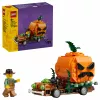 LEGO 40822 Jack-O'-Lantern Pickup Truck set de construcción – 200 piezas, minifigura de espantapájaros, modelo decorativo de Halloween
