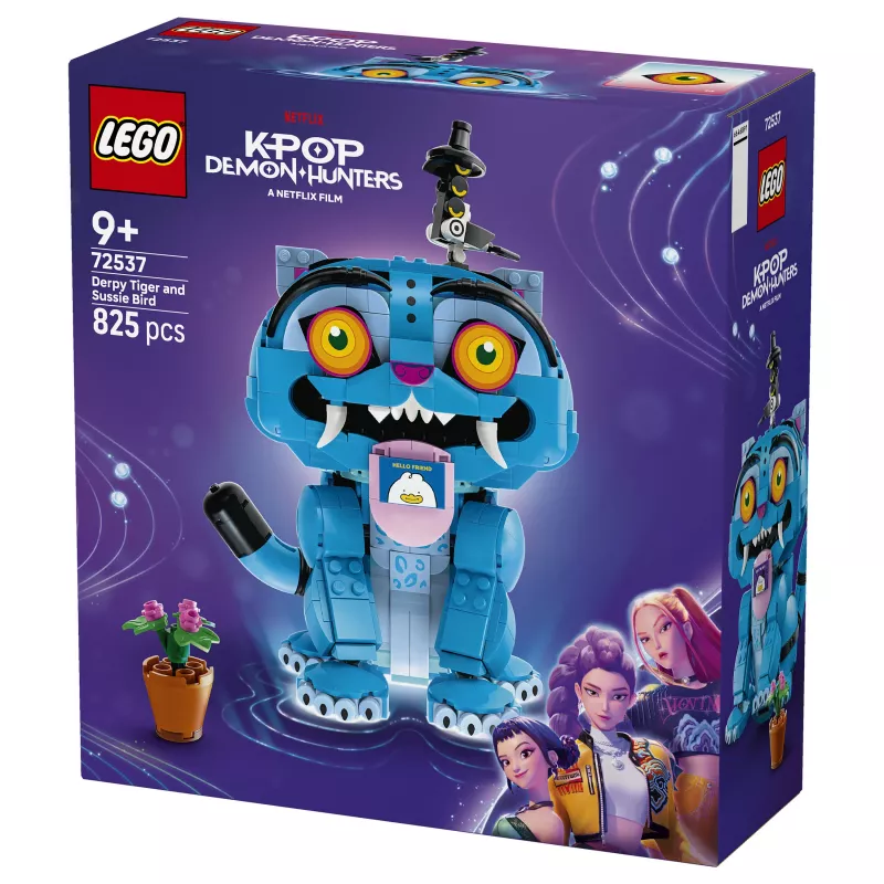 LEGO 72537 KPop Demon Hunters Derpy Tiger and Sussie Bird set de construcción