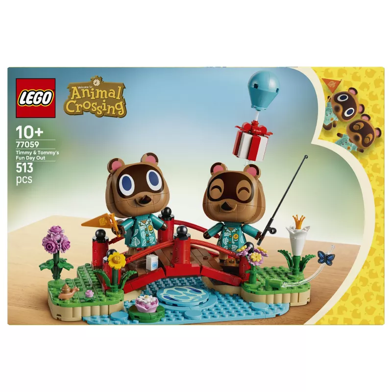 LEGO Animal Crossing Día Divertido de Timmy y Tommy 77059 Set de Construcción