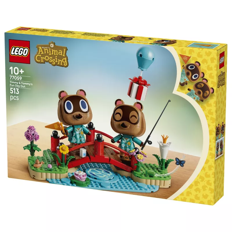 LEGO Animal Crossing Día Divertido de Timmy y Tommy 77059 Set de Construcción
