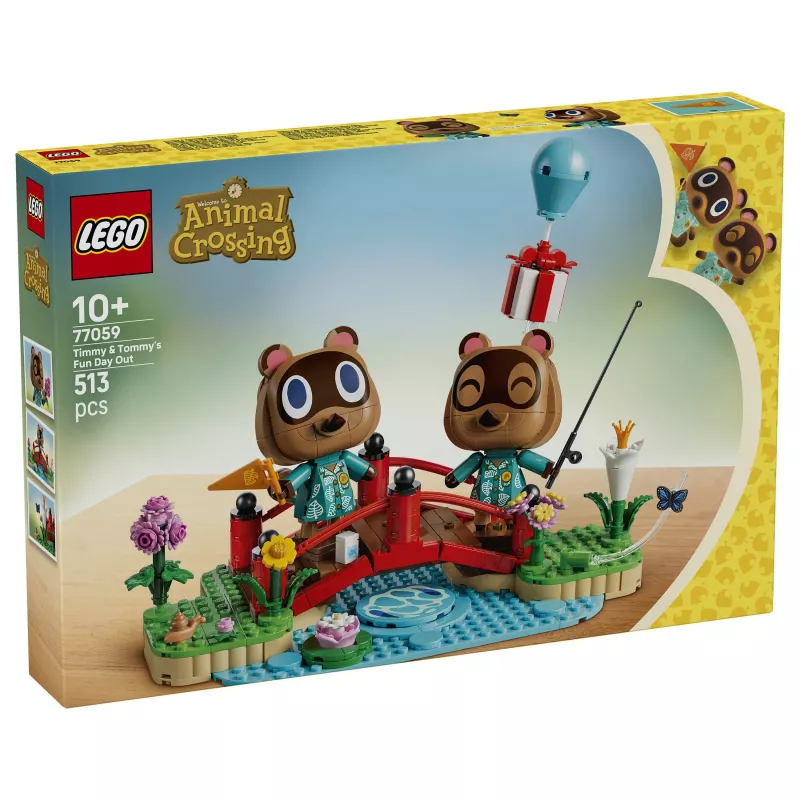 LEGO Animal Crossing Día Divertido de Timmy y Tommy 77059 Set de Construcción