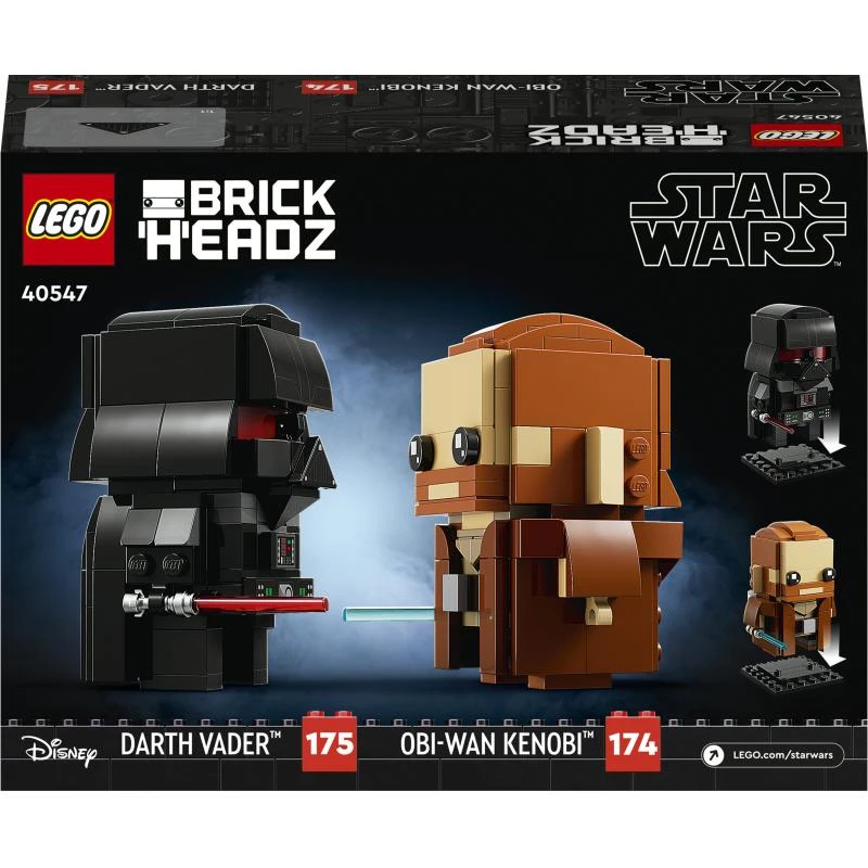 LEGO BrickHeadz Obi-Wan Kenobi y Darth Vader (40547)