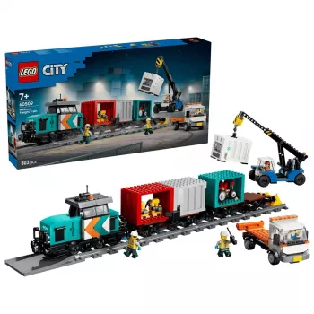 LEGO City 60509 tren de carga del puerto con grúa y camión