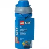 LEGO City Botella 390 ml azul con boquilla de silicona suave y tapa semitransparente, PP/silicona, 1 unidad (40561735)