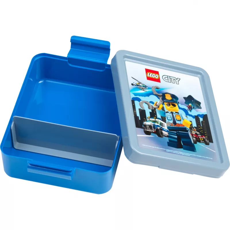 LEGO CITY Fiambrera Azul de polipropileno con gráficos de emoticonos 40521735