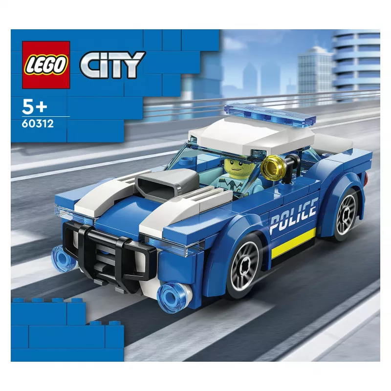 LEGO City Coche de policía 60312 set de construcción con minifigura y conos de tráfico (94 piezas, a partir de 5 años)