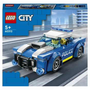 LEGO City Coche de policía 60312 set de construcción con minifigura y conos de tráfico (94 piezas, a partir de 5 años)