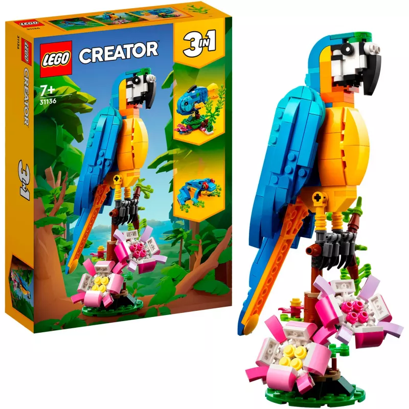 LEGO Creator Wild Animals Bundle Set de bloques 3 en 1 (1171 piezas)