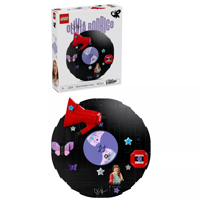 LEGO DOTS 43028 Olivia Rodrigo's Vinyl Record - Set creativo de manualidades