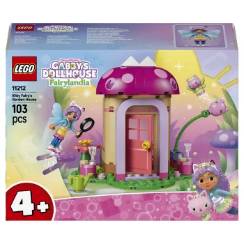 Casa de muñecas de Gabby: casita de hadas de Kitty 11212, set de construcción LEGO para niños a partir de 4 años (130 piezas)