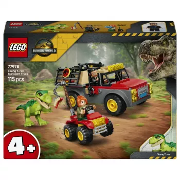 LEGO Jurassic World 77978 Camión de transporte de joven T. rex set de construcción