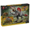 LEGO Jurassic World 77982 Huida del Spinosaurus, set de construcción de dinosaurio con moto y 2 minifiguras (820 piezas, 9+ años)