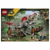 LEGO Jurassic World 77982 Huida del Spinosaurus, set de construcción de dinosaurio con moto y 2 minifiguras (820 piezas, 9+ años)